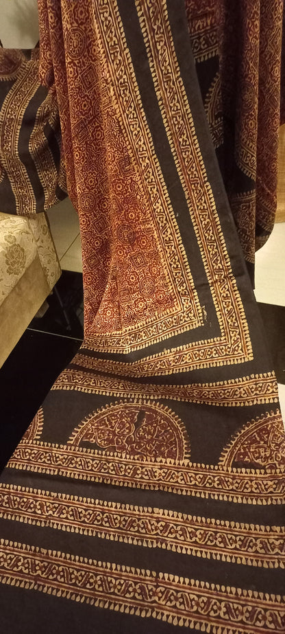 Silk Ajrak Suit