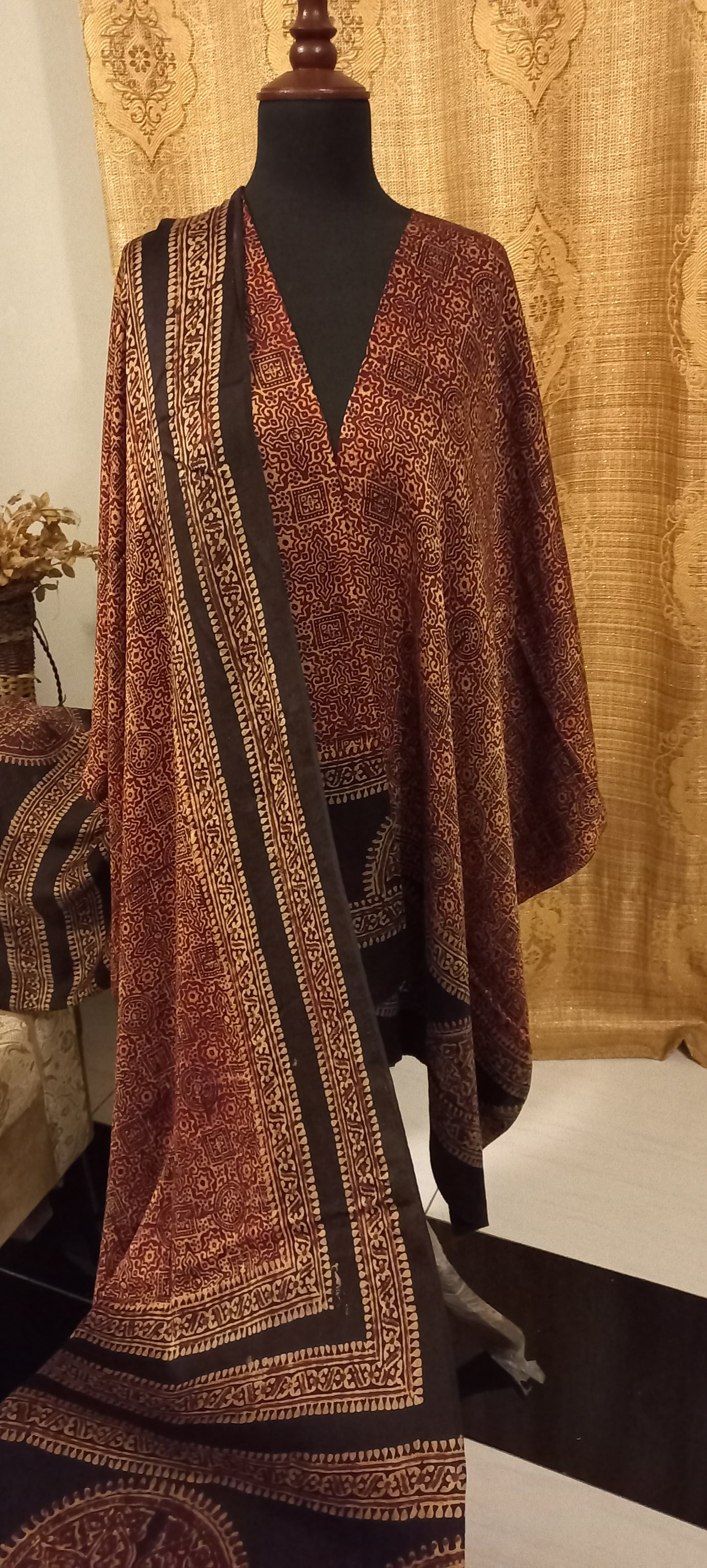 Silk Ajrak Suit